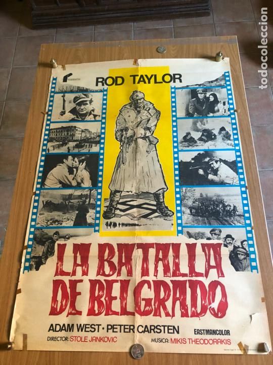 Kino: POSTER - LA BATALLA DE BELGRADO - ROD TAYLOR, ORIGINAL 1976