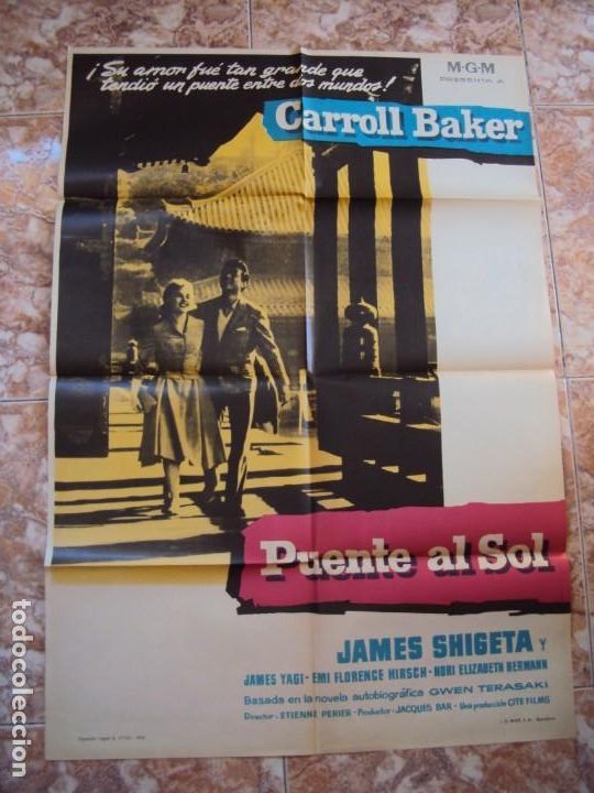 Cinema: (CINE-566)POSTER ORIGINAL PUENTE AL SOL CARROL BAKER