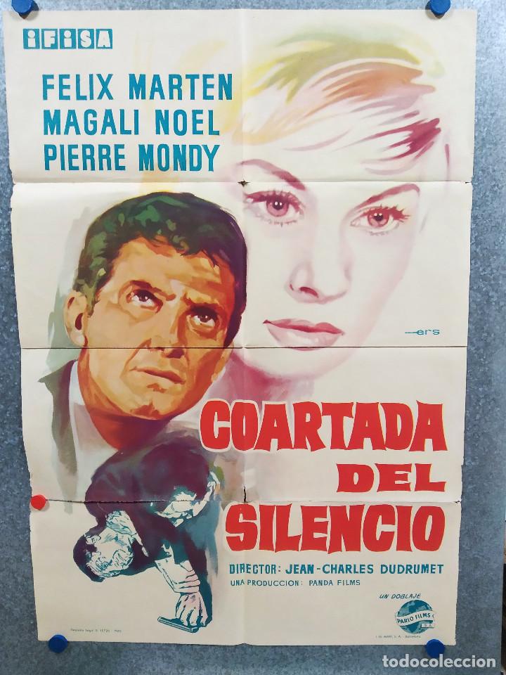 Kino: Coartada del silencio. F&eacute;lix Marten, Magali No&euml;l, Pierre Mondy. A&Ntilde;O 1962. POSTER ORIGINAL