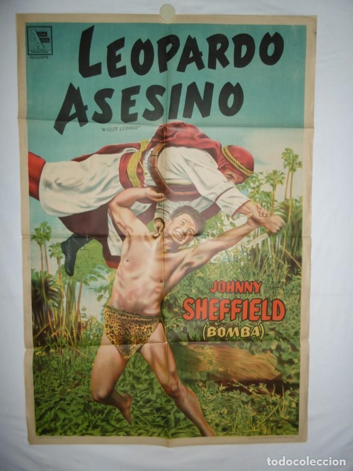 Cin&eacute;ma: leopardo asesino - 1954 - 110 x 75 - LITOGRAFICO