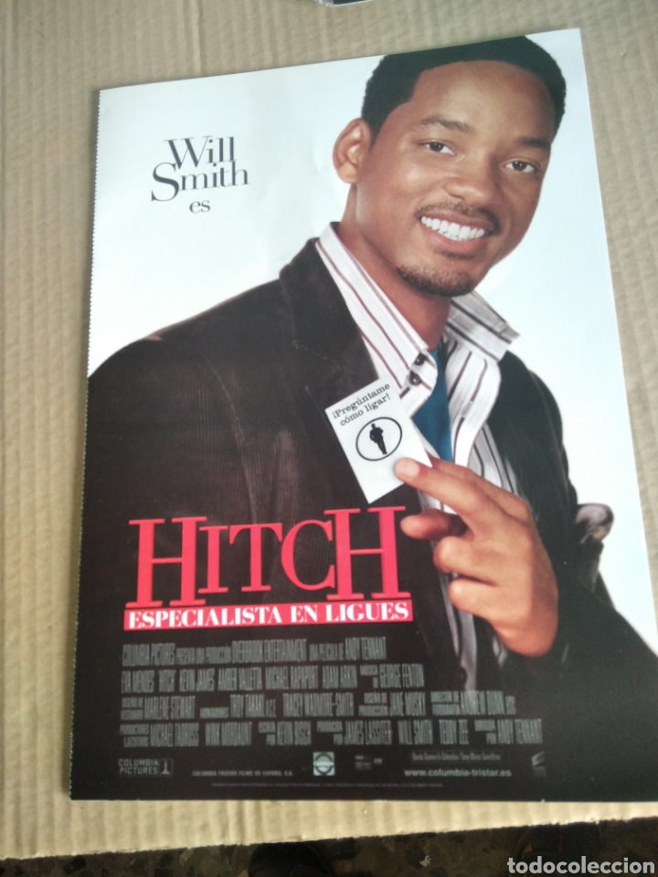 Cinema: Cartel de cine HITCH especialista en ligues Will Smith