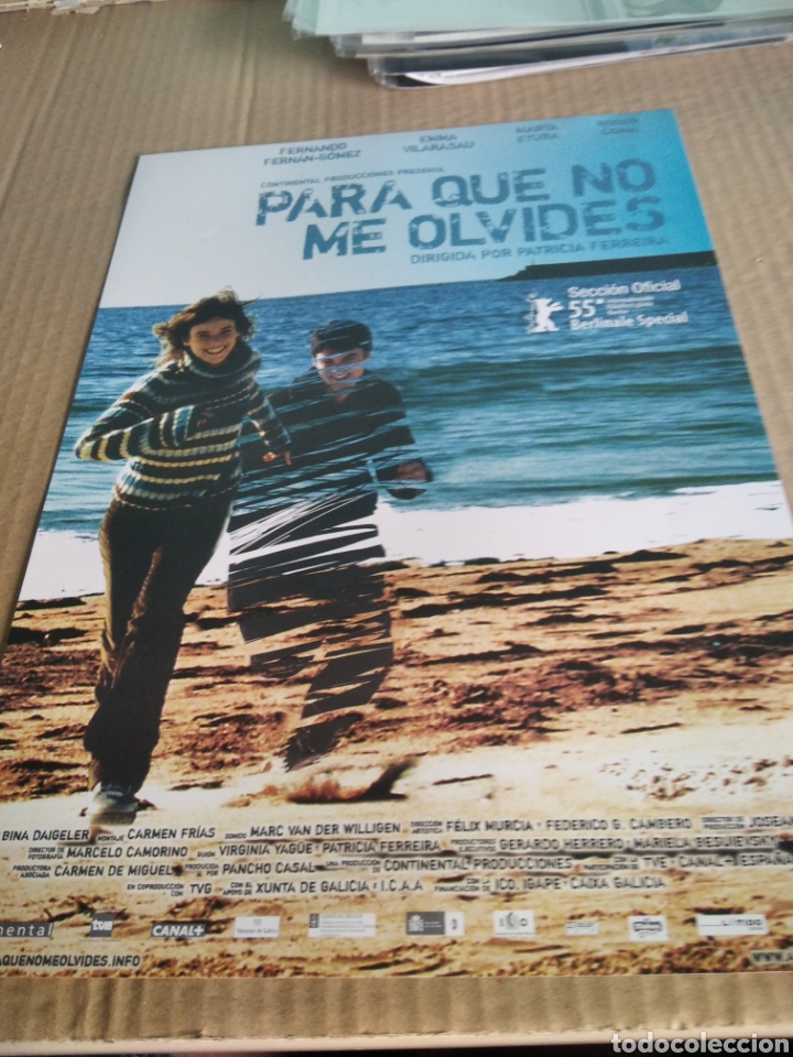 Cine: Cartel de cine PARA QUE NO ME OLVIDES