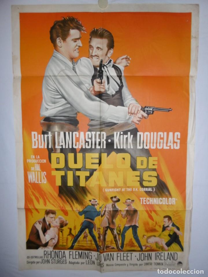 Cine: duelo de titanes - 1957 - 110 x 75 - LITOGRAFICO - Foto 1