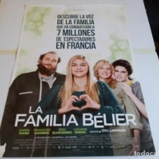 Cine: LA FAMILIA BELIER - LOUANE EMERA, KARIN VIARD, FRANÇOIS DAMIENS - CARTEL ORIGINAL VERTIGO AÑO 2014. Lote 219104892