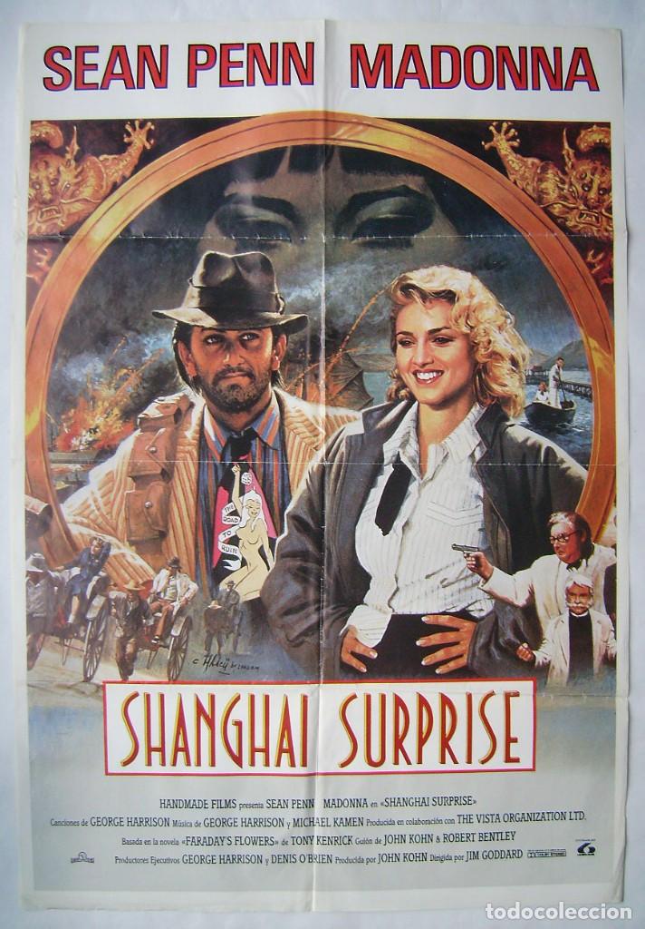 Cin&eacute;ma: SHANGHAI SURPRISE, con Madonna. P&Oacute;STER 70 X 101,5 cms.
