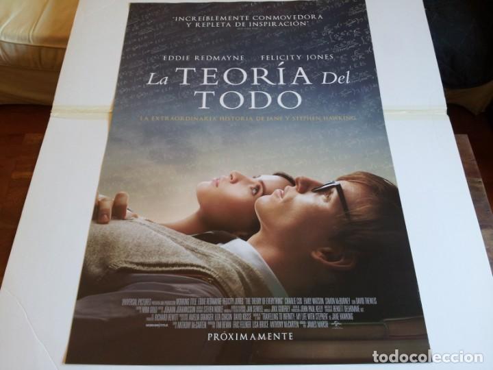 Cinema: la teoria del todo - Eddie Redmayne, Felicity Jones - cartel original universal a&ntilde;o 2014