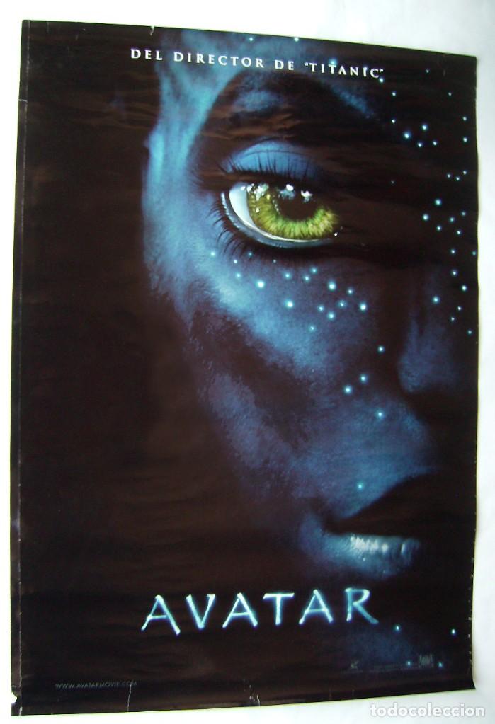 Cin&eacute;ma: AVATAR, con ZOE SALDA&Ntilde;A. POSTER PROMOCIONAL 68,5 X 100 cms. 2009.