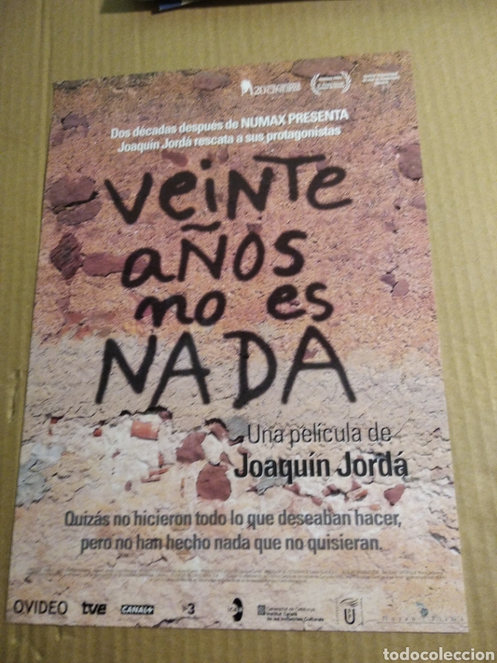 Cine: Cartel de cine veinte a&ntilde;os no es nada