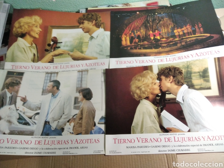 Cin&eacute;ma: Cartel de cine lote de 12 carteles de cine para la pel&iacute;cula TIERNO VERANO DE LUJURIAS Y AZOTEAS
