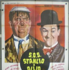 Cine: VQ20D THE FURTHER PERILS OF LAUREL AND HARDY STAN LAUREL OLIVER HARDY POSTER ORIG ITALIANO 140X200