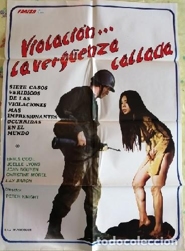 Cinema: VIOLACI&Oacute;N... LA VERG&Uuml;ENZA CALLADA. CARTEL ORIGINAL. Pierre Chevalier, Erika Cool, Monique G&eacute;rard