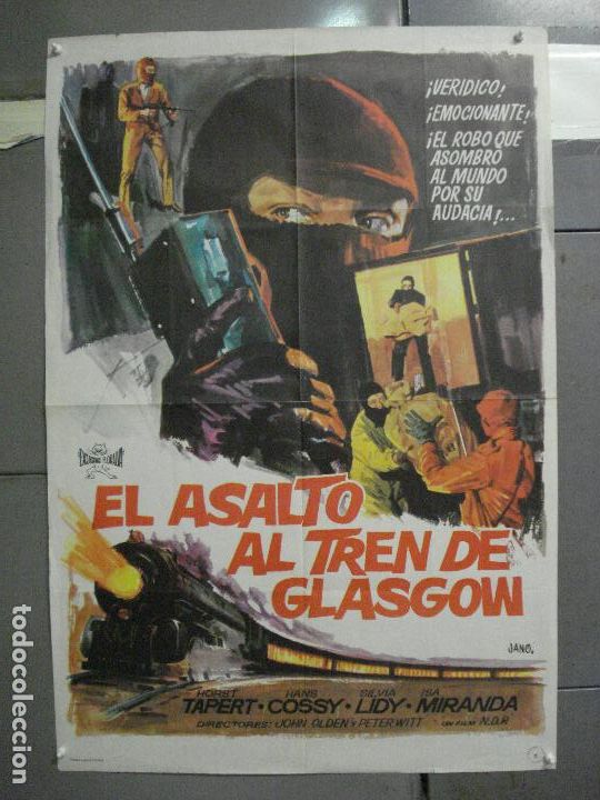 Cinema: CDO 5632 ASALTO AL TREN DE GLASGOW POSTER ORIGINAL 70X100 ESTRENO