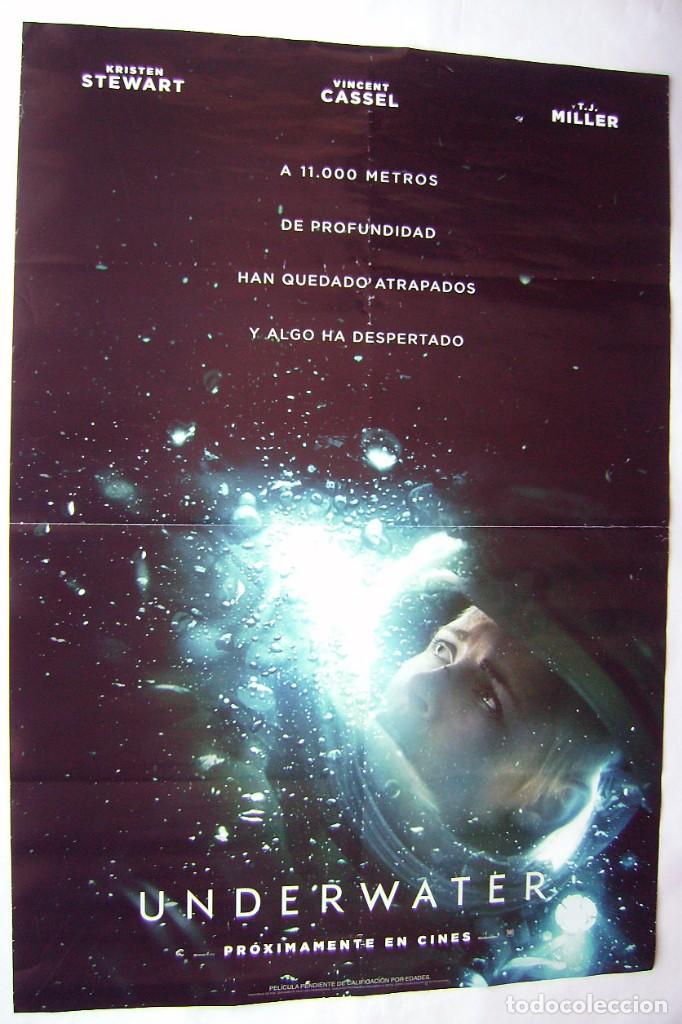 Cin&eacute;ma: UNDERWATER, con Kristen Stewart. P&Oacute;STER, 68 X 98 cms.