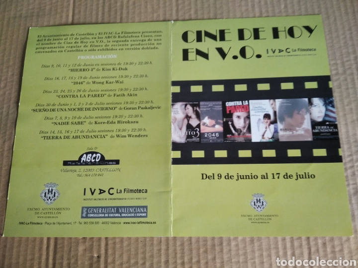 Cine: Programa de cine pel&iacute;culas