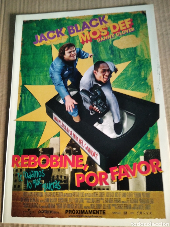 Cinema: Cartel de cine pel&iacute;cula REBOBINE, POR FAVOR