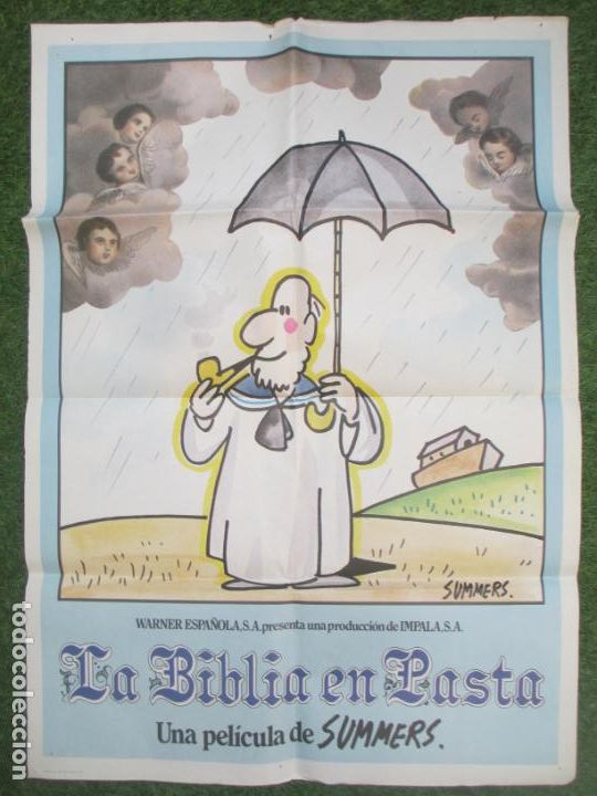 Cinema: CARTEL CINE, LA BIBLIA EN PASTA, SUMMERS, 1984, 70X100, C253