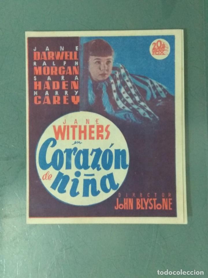 Cine: CORAZON DE NI&Ntilde;A - PROGRAMA DE CINE DOBLE. - Foto 1