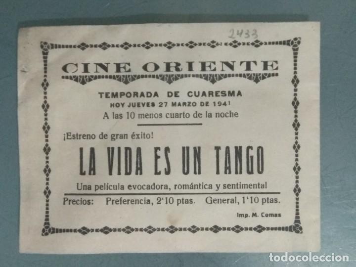 Cine: LA VIDA ES UN TANGO (MGM 1941) - PROGRAMA DE CINE DOBLE. - Foto 3