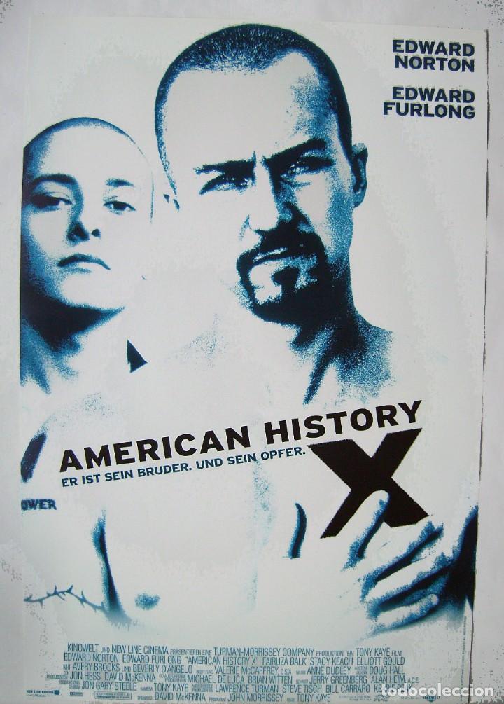 Cinema: AMERICAN HISTORY X, con Edward Norton, P&Oacute;STER 56 X 84 cms.