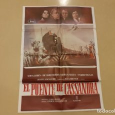 Cine: EL PUENTE DE CASSANDRA CARTEL ORIGINAL ESTRENO BURT LANCASTER, SOFIA LOREN, RICHARD HARRIS