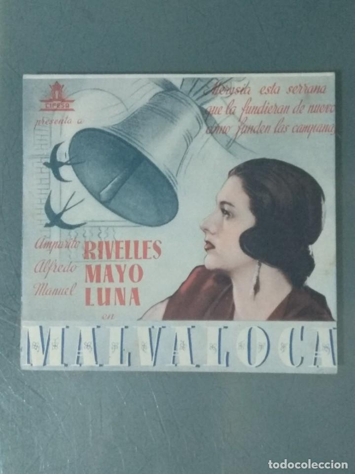 Cine: MALVALOCA - PROGRAMA DE CINE DOBLE. - Foto 1
