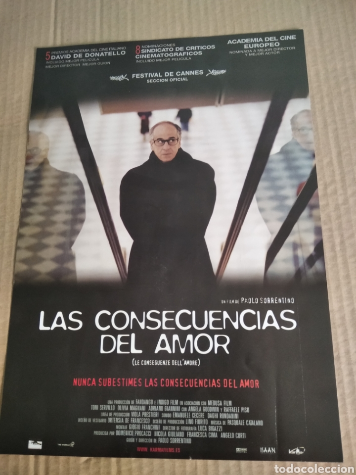 Cinema: Cartel de cine pelicula las consecuencias del amor