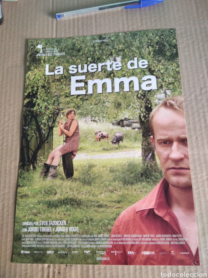 Cinema: Cartel de cine pelicula LA SUERTE DE EMMA