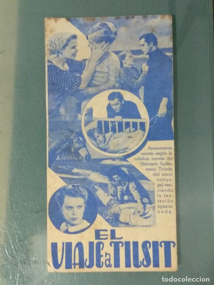 Cine: EL VIAJE A TILSIT - PROGRAMA DE CINE DOBLE. - Foto 2