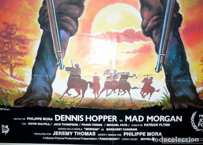 Cine: MAD MORGAN. POSTER ORIGINAL. VERSI&Oacute;N 1 (PHILIPPE MORA, 1976) - Foto 3