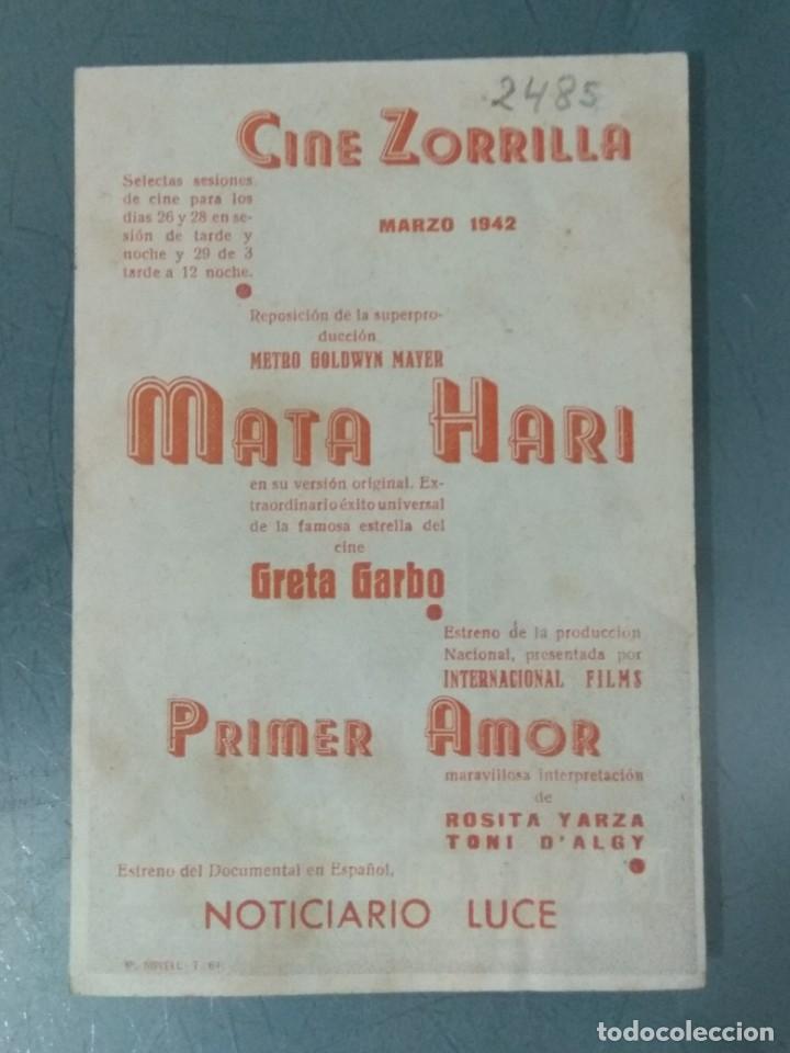 Cine: MATA HARI - PROGRAMA DE CINE SENCILLO. - Foto 2