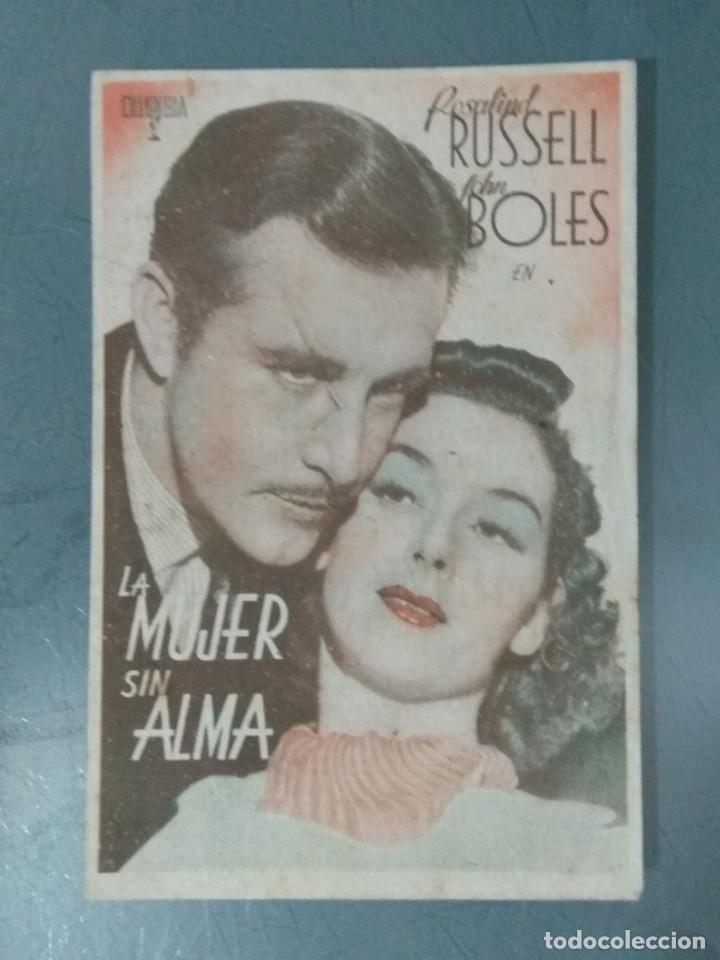 Cine: LA MUJER SIN ALMA - PROGRAMA DE CINE SENCILLO. - Foto 1
