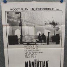 Cinéma: MANHATTAN. WOODY ALLEN, DIANE KEATON, MARIEL HEMINGWAY POSTER ORIGINAL FRANCES. Lote 221260261