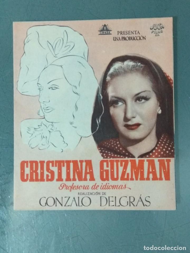 Cine: CRISTINA GUZMAN - PROGRAMA DE CINE DOBLE. - Foto 1