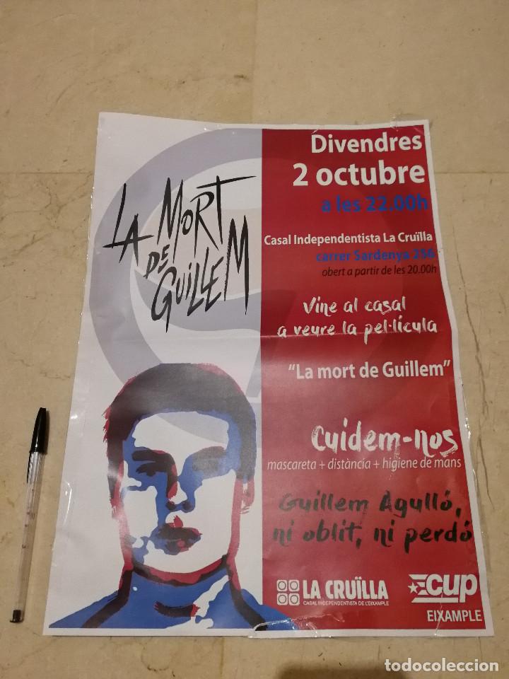 Cinema: CARTEL ORIGINAL -A3- La mort de Guillem - CUP - POLITICA - CINE