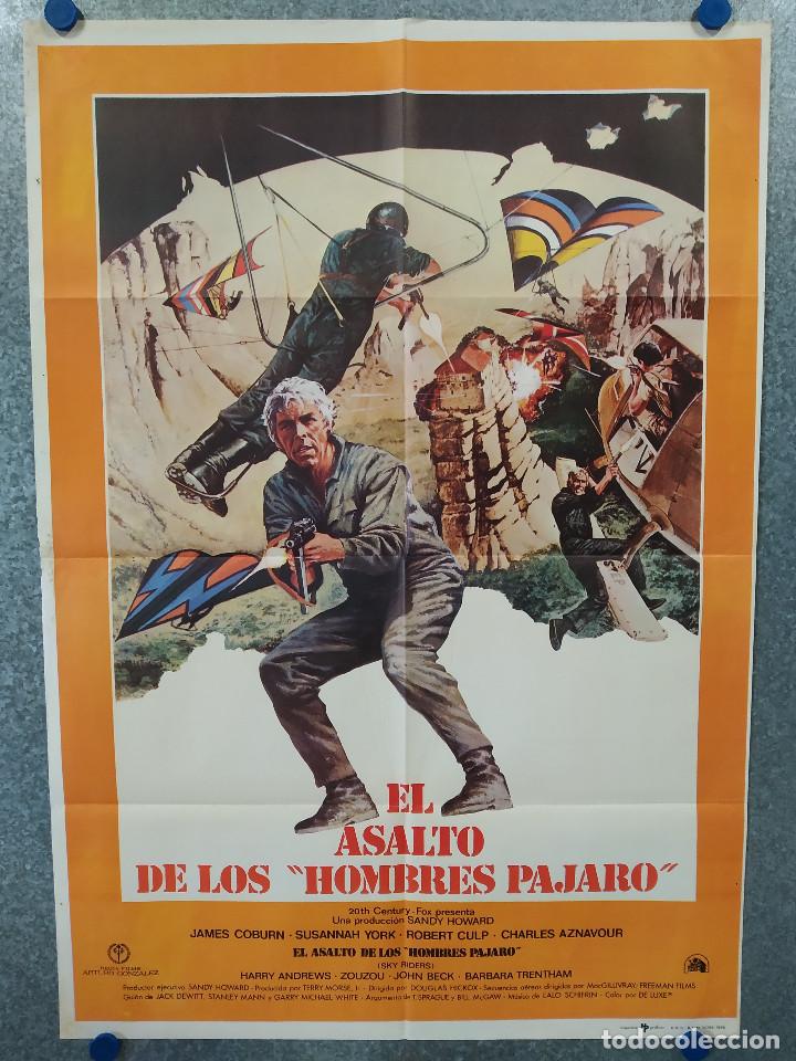 Cinema: El asalto de los hombres p&aacute;jaro. James Coburn, Susannah York, Robert Culp A&Ntilde;O 1976. POSTER ORIGINAL
