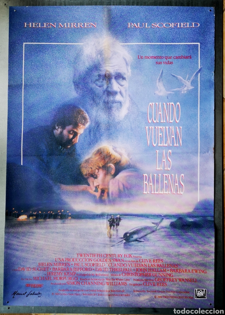 Cinema: CUANDO VUELVAN LAS BALLENAS - 70 X 100 - (8)