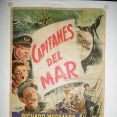 Cine: CAPITANES DEL MAR - 110 X 75 - 1949 - LITOGRAFICO. Lote 221990343