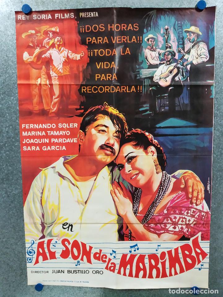 Cinema: Al son de la marimba. Fernando Soler, Emilio Tuero, Marina Tamayo. A&Ntilde;O 1973. POSTER ORIGINAL