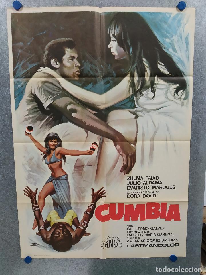 Cinema: Cumbia. Zulma Faiad, J&uacute;lio Aldama, Evaristo M&aacute;rquez A&Ntilde;O 1974. POSTER ORIGINAL