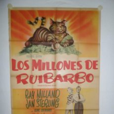 Cine: LOS MILLONES DE RUIBARBO - 110 X 75 - 1951 - LITOGRAFICO