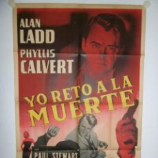 Cine: YO RETO A LA MUERTE - 110 X 75 - 1950 - LITOGRAFICO