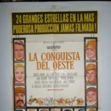 Cine: LA CONQUISTA DEL OESTE - 110 X 75 - 1962 - LITOGRAFICO