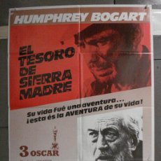 Cine: CDO 6603 EL TESORO DE SIERRA MADRE HUMPHREY BOGART POSTER ORIGINAL 70X100 ESPAÑOL