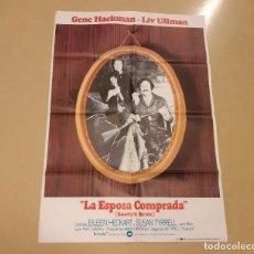 Cine: LA ESPOSA COMPRADA CARTEL ORIGINAL ESTRENO 1975 JAN TROELL, GENE HACKMAN, LIV ULLMANN