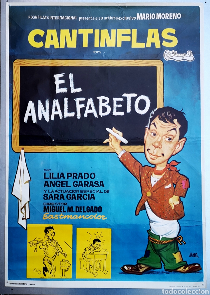 Cinema: EL ANALFABETO - 70 X 100 - 1973 - (7)