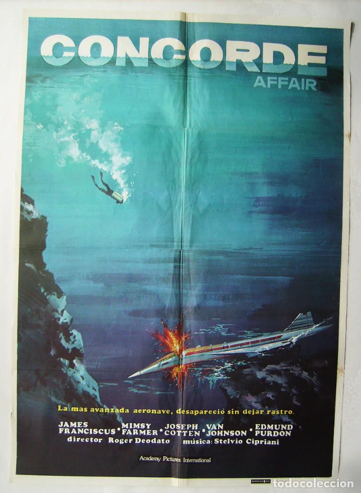 Cinema: CONCORDE, con Joseph Cotten. P&Oacute;STER 70 X 99,5 cms. 1979.