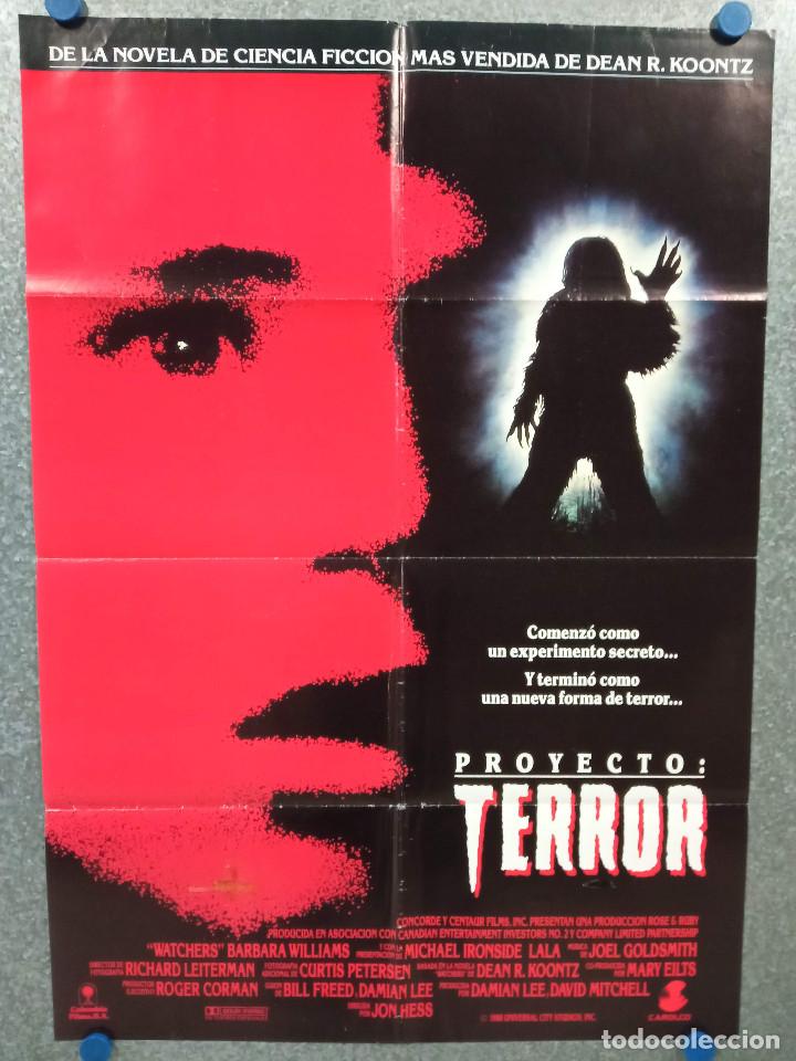 Cine: Proyecto: Terror. Michael Ironside, Corey Haim, Christopher Cary. POSTER ORIGINAL - Foto 1
