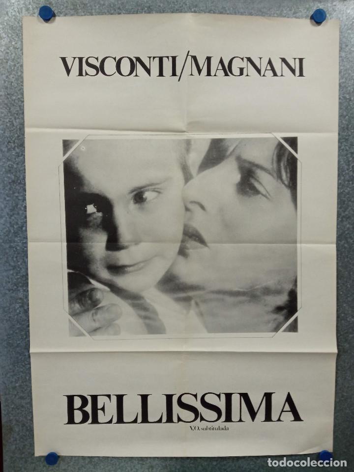 Kino: Bell&iacute;sima (Bellissima). Anna Magnani, Walter Chiari, Visconti. A&Ntilde;OS 80 . POSTER ORIGINAL.