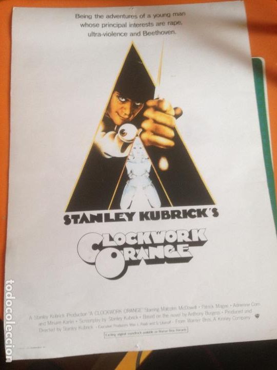 Cine: POSTER CLOCKWORK ORANGE - STANLEY KUBRICK - Foto 1