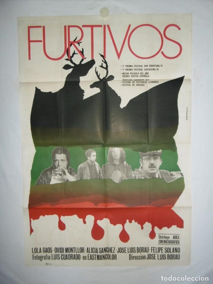 Cine: FUGITIVOS - 110 x 75cm - 1958 - OFFSET - Foto 1